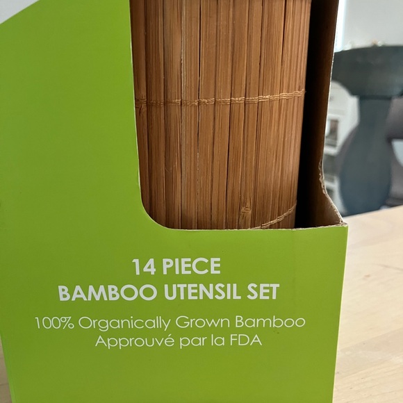 NIB Core 100% Organically Grown Bamboo Utensil Set